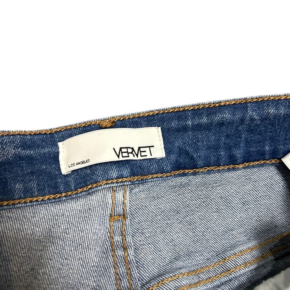 Vervet Flying Monkey High Rise Raw Hem Distressed Stretch Skinny Jeans size 27 - Picture 7 of 8